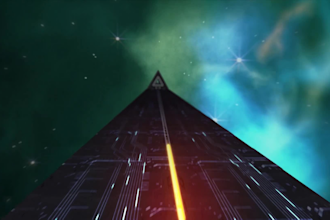 make scifi tunnel logo opener animation