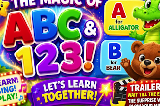 create viral 3d cartoon kids animation, 3d pixar style, 3d kids video editing