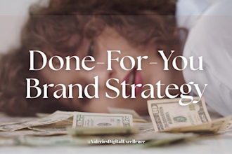 create an ai driven brand strategy and marketing content plan