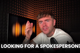 create an energetic spokesperson video and ugc ads