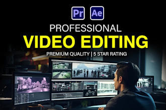 do video editing for youtube, gaming, wedding, podcast ,travel vlog editing