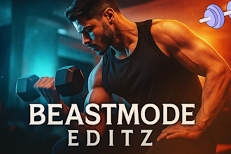 edit best gym workout and fitness promo videos