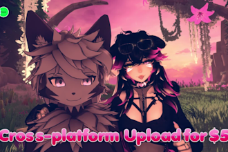 upload a vrchat avatar for you quest and PC