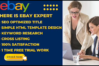 do ebay listing, ebay product listing, ebay SEO listing, ebay lister