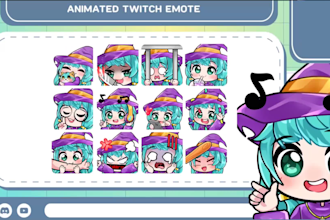 draw and animated stream emotes for you
