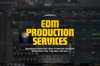 make a professional sounding electronic dance track for you