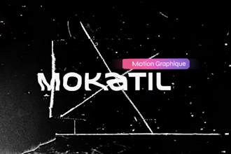 create glitch logo video intro