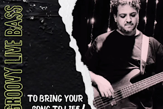 record groovy live bass to bring your song to life