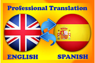 professionally translate spanish to english and english to spanish translation