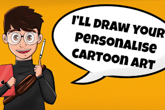 turn you into cartoon character or in cartoonist vector art