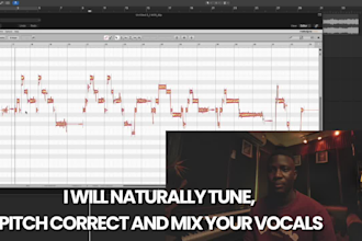 manually tune, edit and mix your vocals