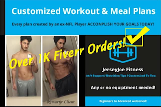 customize meal plans and workout plans to fit your needs