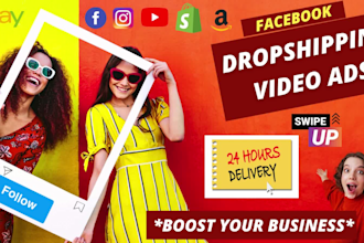 do dropshipping product commercial video ad, reels for amazon facebook ecommerce