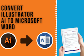 convert illustrator ai to microsoft word