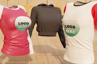 create 3d fashion clothing animation