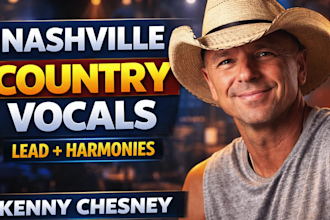 sing your country music song with a professional nashville male voice