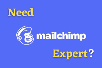 be your mailchimp expert and manager
