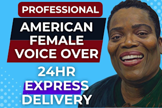 record an american female voiceover commercial