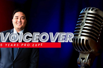 record an american male voiceover