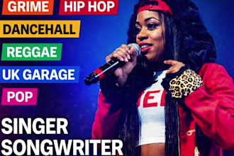 sing and record a fire female rap grime pop reggae uk garage uk rapper dancehall