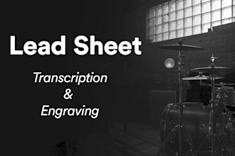 transcribe and create lead sheets for your track