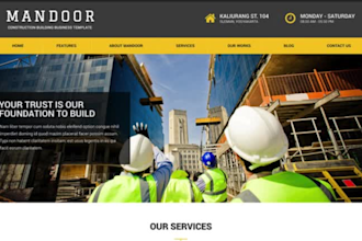 build contractor website roofing and construction website on wordpress