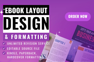 do canva ebook design, kindle formatting and amazon print book formatting