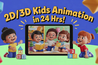 do viral fun and engaging education kids learning videos for youtube in 24 hours
