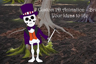 create 2d animation for youtube, and social media for kids