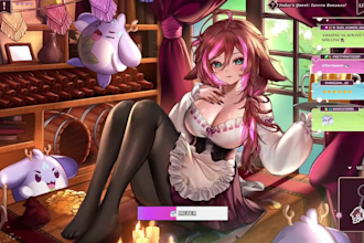 do custom 3d vtuber model avatar with full rigging, vrm, and streaming setup