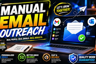 manually send emails one by one for outreach campaigns