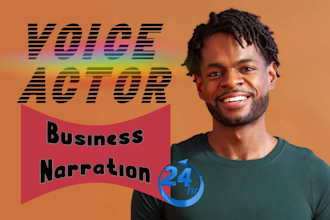 record a business friendly black american male voiceover for your company