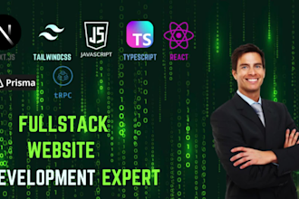 build a full stack website with next js, react ,django