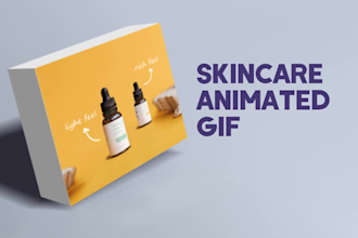 create skincare or other product animated GIF