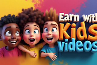 create fun kids learning animation and educational videos for youtube