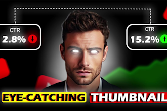 create professional and clickbait thumbnails for youtube