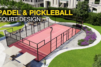 design padel and pickleball courts and sports facilities