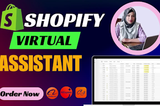be your shopify virtual assistant, store manager and shopify marketing