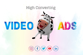 create promo short video ads for youtube, tik tok, facebook, instagram