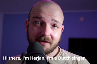 sing nederlands dutch and english voice over vocal male singer songwriter