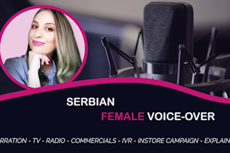 record professional serbian female voice over