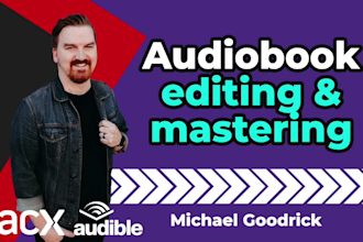 edit, master your audiobook to acx and audible requirements