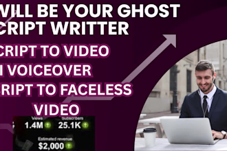 write movie scripts and screenplays with ai voiceover for monetization