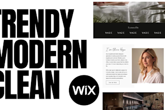 build design wix or redesign wix website design or wix online store