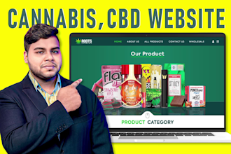 create premium cannabis, cbd, weed, hemp ecommerce website
