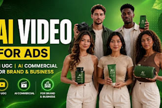 create realistic ai videos, ai video ads, ai commercials and ai ugc
