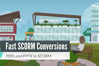 convert powerpoint or PDF to scorm, fast