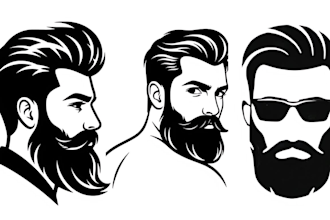 create a professional silhouette logo