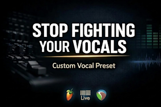 build a vocal preset that makes your voice sit in reaper, ableton or fl studio