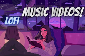 create 1 hour lofi hip hop chill music videos